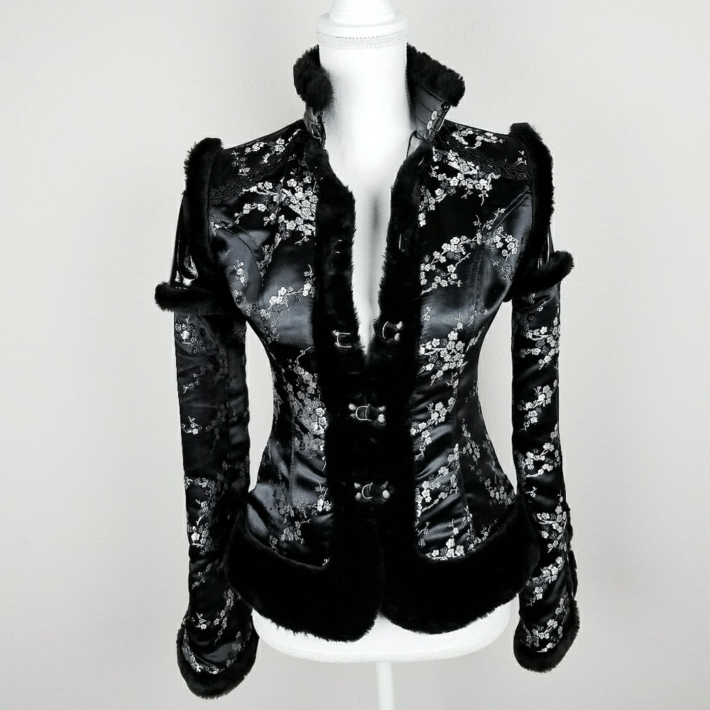 Lip Service Tokyo Trix Asian Cherry Blossom Jacket - Picture 2 of 8